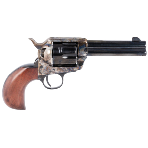 Taylors & Company 200069 1873 Cattleman 357 Mag Caliber with 4.75" Blued Finish Barrel, 6rd Capacity Blued Finish Cylinder, Color Case Hardened Finish Steel Frame & Birdshead Walnut Grip
