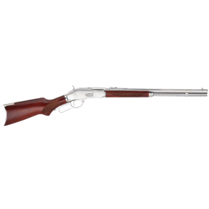 Taylors & Company 550232 1873  45 Colt (LC) Caliber with 10+1 Capacity, 20" Barrel, Silver Metal Finish & Walnut Fixed Pistol Grip Stock Right Hand (Full Size)