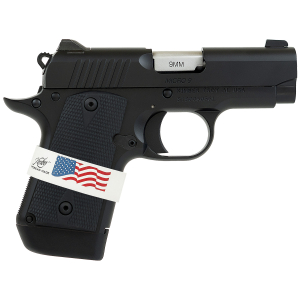 Kimber Mfg, Inc 3300244 Micro 9 Liberty Micro Frame 9mm Luger 7+1 3.15" Stainless Ramped Barrel, KimPro II Black Serrated Stainless Steel Slide, Kimpro II Black Aluminum Frame w/Beavertail