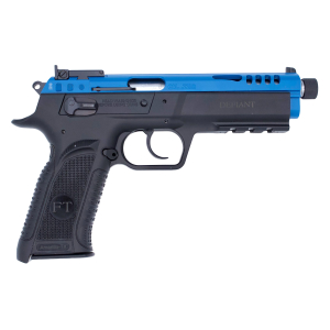 Tanfoglio TFFORCE22TB Force Tactical 22 LR 10+1 4.40" Stainless Threaded Barrel, Blue Optic Cut/Ported/Serrated Slide, Black Polymer Frame w/Beavertail & Picatinny Rail, Black Textured Grip
