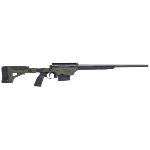 Savage Arms 57552 Axis II Precision 6.5 Creedmoor 10+1 22", Matte Black Barrel/Rec, OD Green Adjustable MDT Aluminum Chassis, Polymer Grip