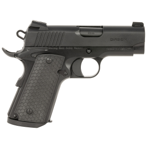 Girsan 392065 MC1911 SC Untouchable Sub-Compact Frame 9mm Luger 7+1 3.40" Black Steel Barrel, Black Serrated Steel Slide & Frame w/Beavertail, Black Polymer Grip