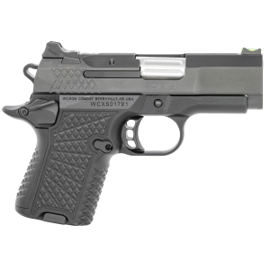 Wilson Combat SFX9SC3A SFX9 Sub-Compact 9mm Luger 10+1 15+1 3.25" Stainless Steel Barrel, Black DLC Serrated Stainless Steel Slide, Black Aluminum Frame w/Beavertail