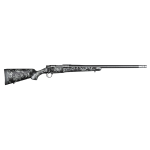 Christensen Arms 8010615100 Ridgeline FFT Full Size 308 Win 4+1, 20" Stainless Steel Threaded Barrel, Stainless Aluminum Receiver, Black w/Gray Accents Fixed Sporter w/Flash Forged Technology Stock