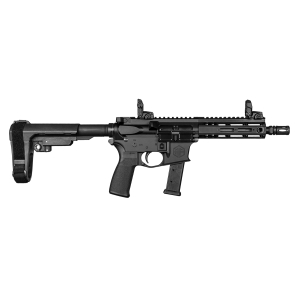 Alpha Foxtrot AA08X1HXX-XABK20 AFMG9  9mm Luger 20+1 7.50" Black QPQ Threaded Barrel, M-LOK Handguard, Black Anodized Aluminum Receiver w/Picatinny Rail, Black Polymer SB Tactical Brace, MFT Grip