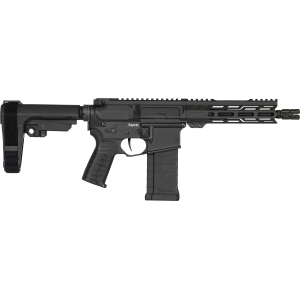 CMMG 54AE10FAB Banshee MK4 5.7x28mm 32+1, Black Nitride Medium Taper Threaded Barrel, EML 11" M-LOK Handguards, Black Armor Cerakote Aluminum Picatinny Rail Receiver, CMMG Zeroed Grips