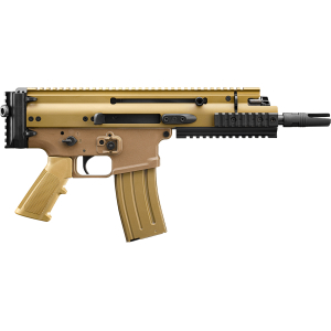 FN 38101241 SCAR 15P 5.56x45mm 30+1 7.50" Chrome Lined Steel Barrel, Flat Dark Earth Anodized Aluminum Picatinny Rail Receiver, FDE Polymer Grip, Ambidextrous
