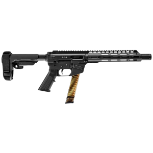FREEDOM ORDNANCE FX9P10S FX-9  9mm Luger 31+1 10" Black Nitride Steel Barrel, M-LOK Handguards, Black Anodized Aluminum Picatinny Rail Receiver, Black SBA3 Brace, AR15 Grips, Right Hand