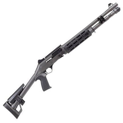 PANZER ARMS M4 SPEED PRO 12G 18.5" PORTED BBL, GREY, MLOK HG, 5RD