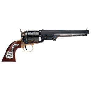 Cimarron CA9081SS101 Man With No Name Conversion Hollywood Series 38 Long Colt 6rd 7.50" Blued Steel Barrel & Cylinder Color Case Hardened Steel Frame with Walnut Grip with Integrated Snake