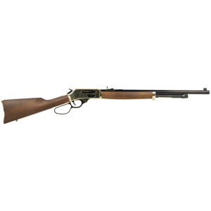 Henry H010BG Side Gate  45-70 Gov 4+1 22" Blued Octagon Barrel, Polished Brass Hardened Rec, American Walnut Stock Furniture, Large Loop Lever, Adj. Sight
