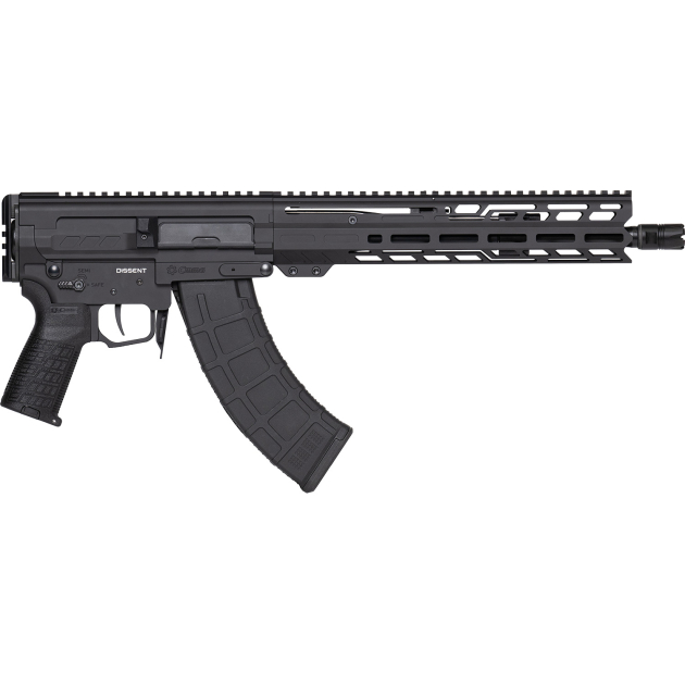 CMMG 86A8E0BAB Dissent MK47 7.62x39mm 30+1 12.50" Black Nitride Threaded Barrel, M-LOK Handguards, Black Armor Cerakote Aluminum Picatinny Rail Receiver