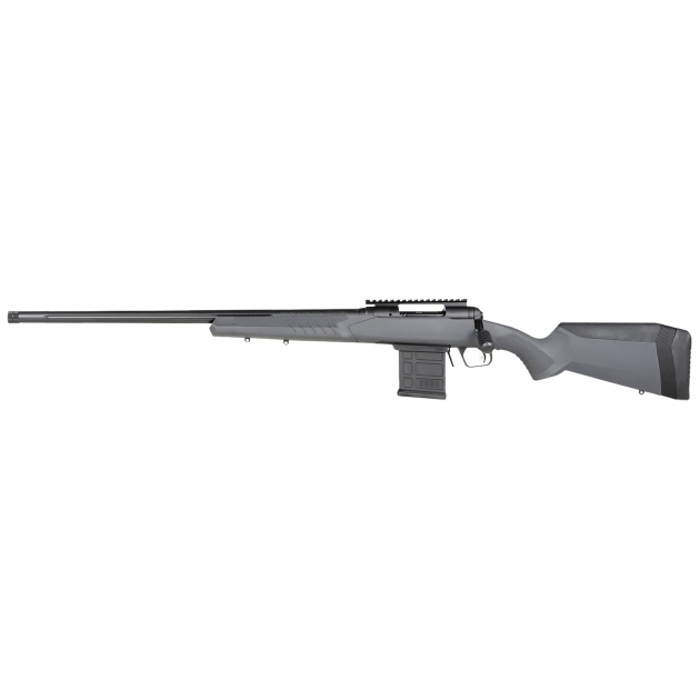 Savage Arms 57457 110 Tactical 6.5 Creedmoor 10+1 24", Matte Black Metal, Gray Fixed AccuStock with AccuFit, Left Hand