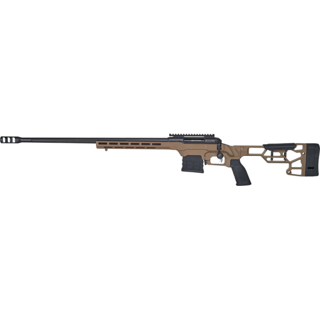SAVAGE 110 PRECISION LH 24" - 338LAPUA MDT LSS CHASSIS FDE