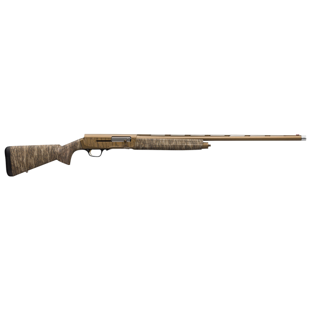 Browning 0118472005 A5 Wicked Wing 12 Gauge with 26" Barrel, 3.5" Chamber, 4+1 Capacity, Burnt Bronze Cerakote Metal Finish & Mossy Oak Bottomland Synthetic Stock Right Hand (Full Size)