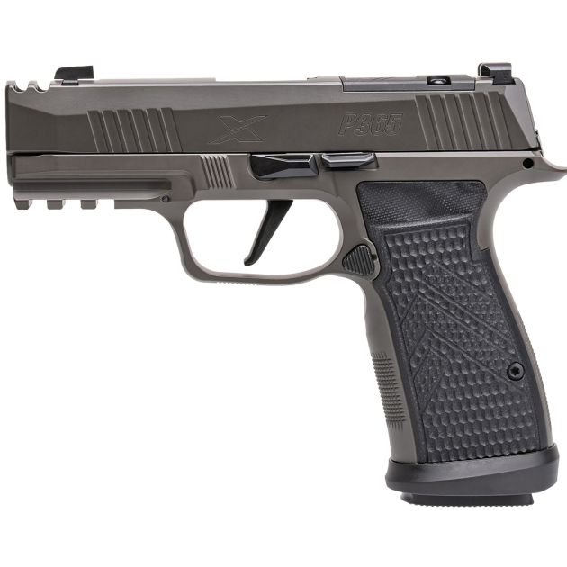 Sig Sauer 365AXGCA9LEGION10 P365 AXG Legion 9mm 10+1 3.10" Compact Frame Legion Gray Cerakote Stainless Steel Slide G-10 Grip