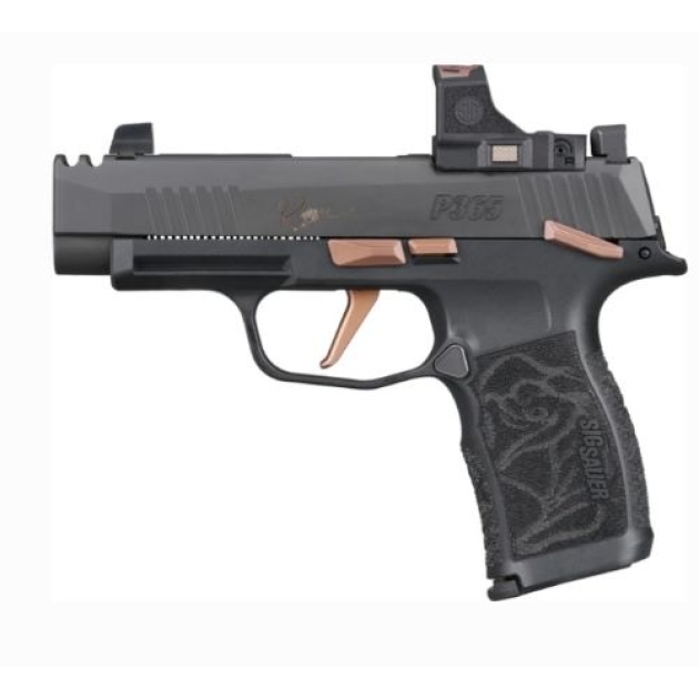 SIG P365 XL COMP 9MM 3.1" - W/ROMEO RS(2)12RD ROSE KIT BLK