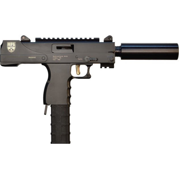 MPA DEFENDER 9MM SIDE-COCKER - 4.5" THREADED BLACK 30RD