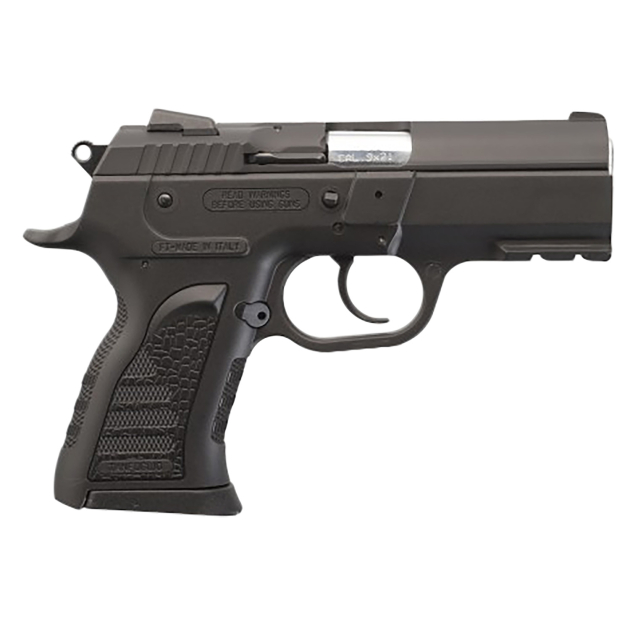 Tanfoglio TFCOMPACTF9 Force Plus Compact Frame 9mm Luger 13+1 3.60" Stainless Barrel, Black Steel Serrated Slide, Black Polymer Frame w/Picatinny Rail, Black Polymer Grip
