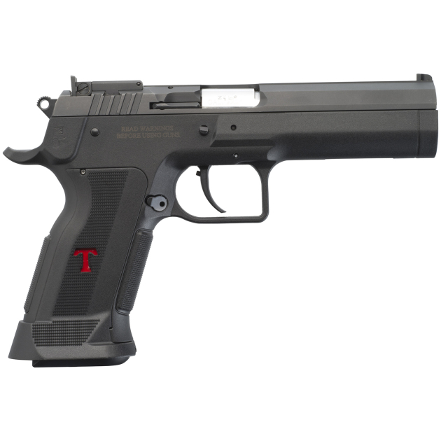Tanfoglio IFG TFLIMPROP10 Limited Custom P 10mm Auto 14+1 4.76" Black Polygonal Rifled Barrel, Black Steel Slide, Black Polymer Frame,  Black Polymer Grips, Ambidextrous