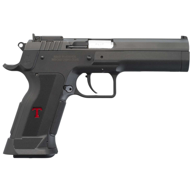 Tanfoglio IFG TFSTOCK3P40 Stock III  Full Size 40 S&W 13+1, 4.44" Black Polygonal Rifled Barrel, Black Serrated Slide, Black Polymer Frame w/Beavertail, Polymer Grip