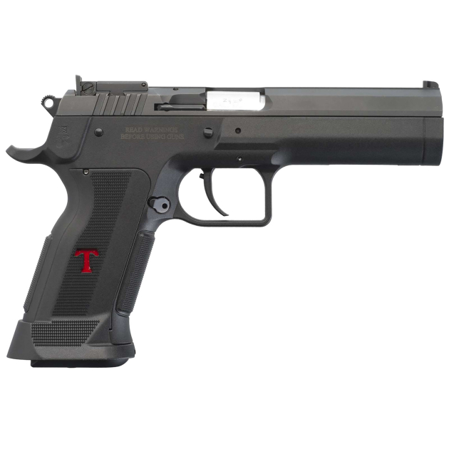 Tanfoglio IFG TFSTOCK3P10 Stock III  Full Size 10mm Auto 13+1, Black Polygonal Rifled Barrel, Black Serrated Slide, Black Polymer Frame w/Beavertail, Black Polymer Grip