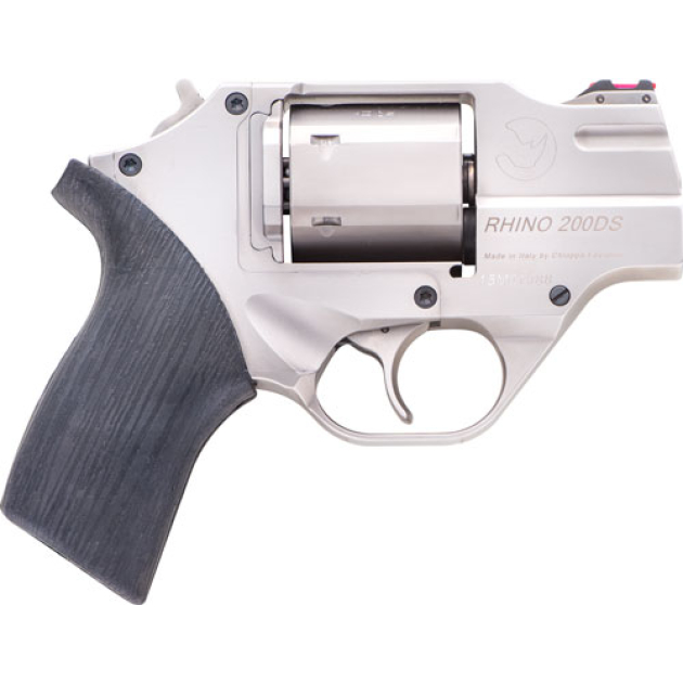 CHIAPPA RHINO 200DS 357MAG - 2" FS CHROME/RUBBER W/HOLSTER